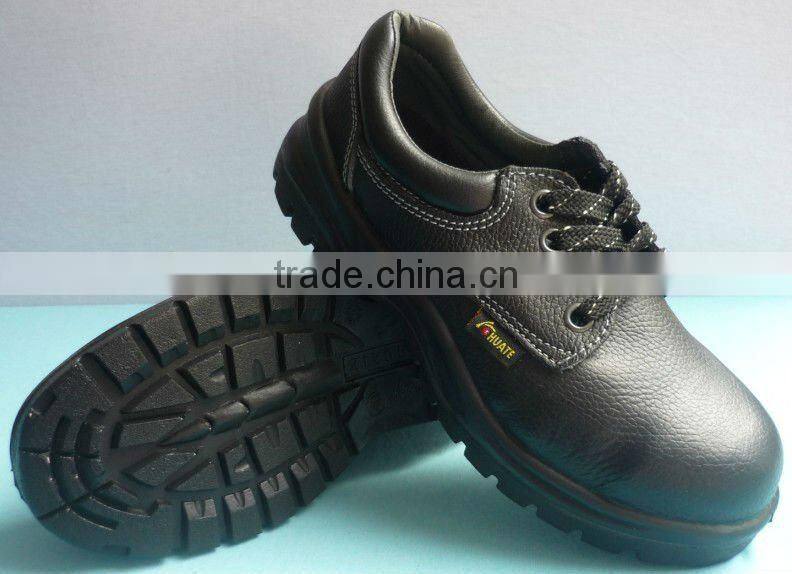 factory double density PU sole Split leather safety shoes, work shoes cheapest