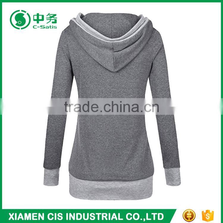 Hot Sale Cheap No Pockets Sublimation Slim Fit Womens Plain Pullover Hoodies