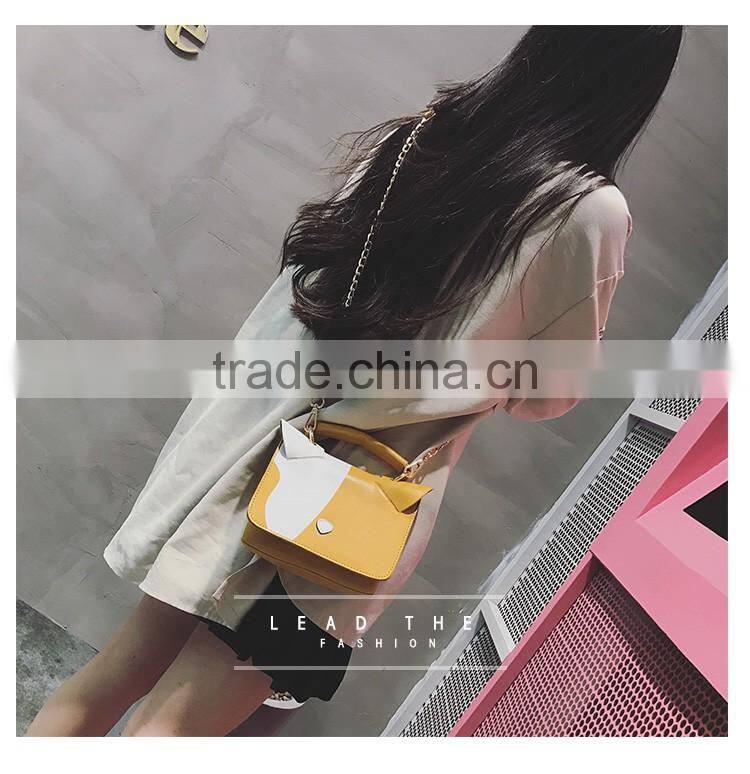 Cute Women Bag Baby Girl Mini Shoulder Cross Body Chain Bags black yellow white young girls bags