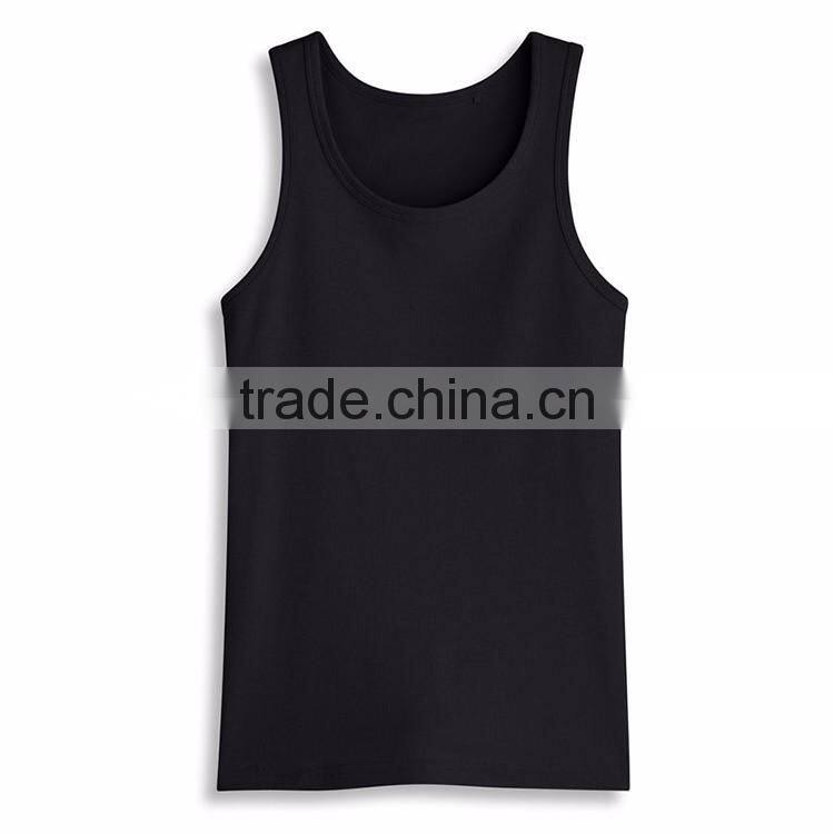 New Model Design 100% Cotton Fashion Wholesale Mens Custom Stringer Tank Top