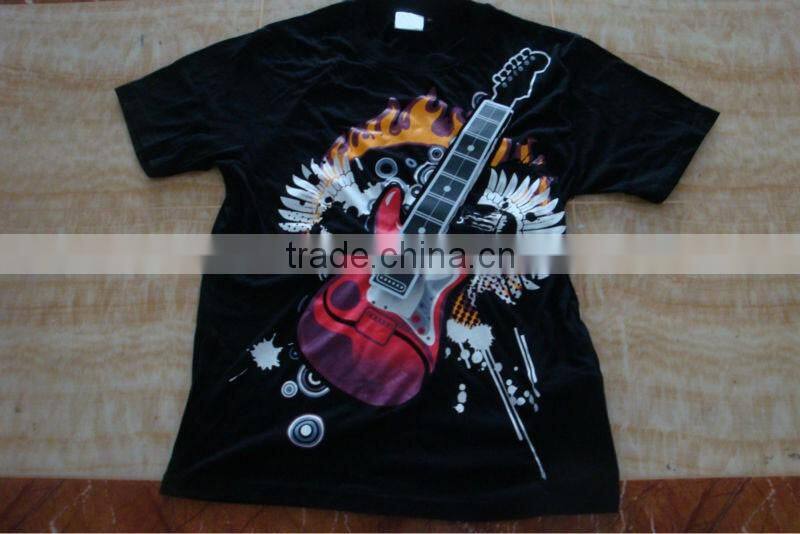 Electronic guitar sound activated led t shirt wholesale