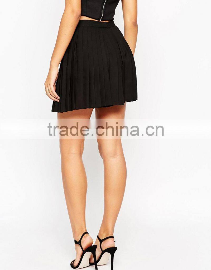 High-rise waist pleated front shorts sexy women shorts wholesale