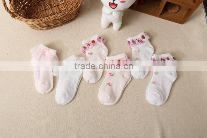 Baby socks lace cotton socks