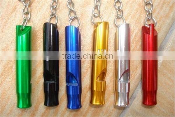 Aluminum Alloy Whistle Keyring Keychain Mini For Outdoor Emergency Survival Safety Sport Camping Hunting Multi Color