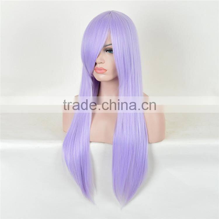2016 Hot New Black Color Synthetic Fashion Source Hair Wig