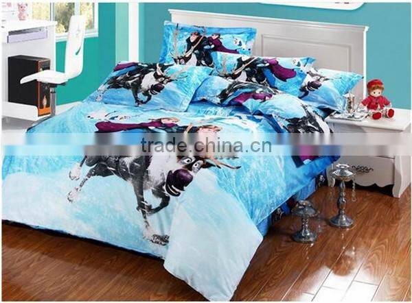 Wholesale Frozen bedding set for kids Frozen bedding set of 4pcs for 1.5-1.8m king beds