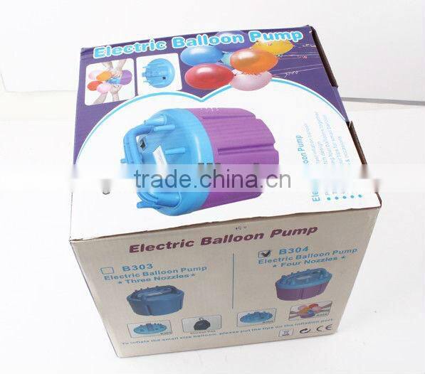 New Arrive Electric Air Balloon Pump With 4 Nozzles High Powered Balloon Inflator B-304