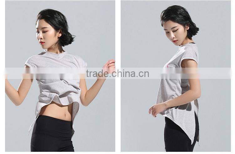 Fitness Women Sport Workout Short Sleeve Tops Gym Yoga Running T-shirt