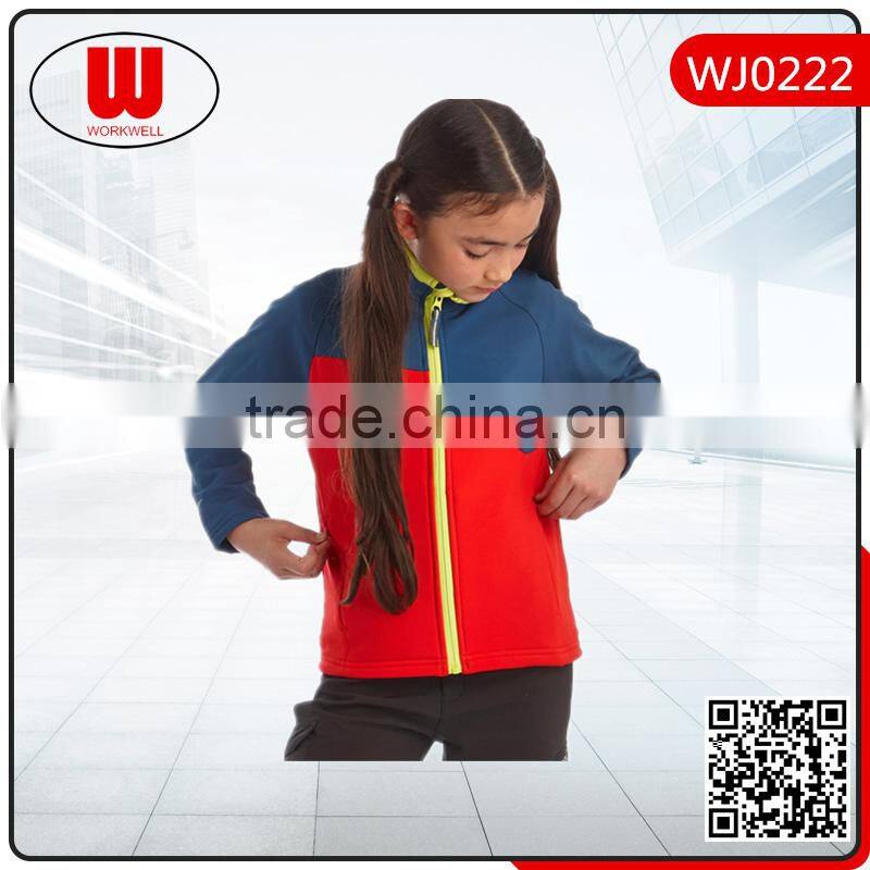 new design and high quality softshell outdoor kids jacket