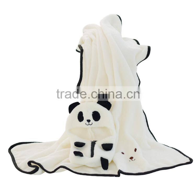 super lovely cartoon animal portable baby cuddle blanket