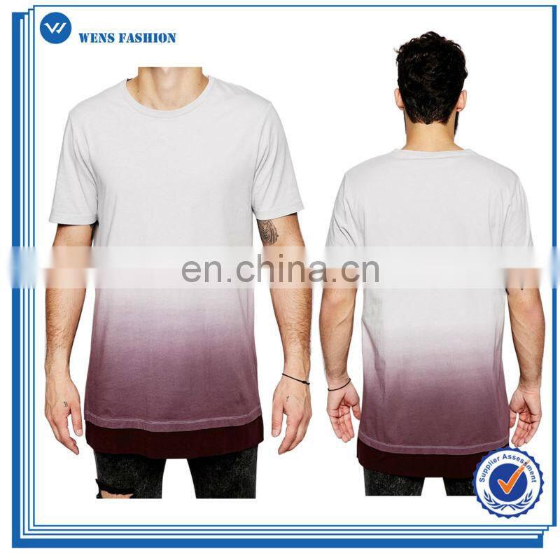 Gym Fitness Wear Sleeveless 100% Cotton Customized Dip Dye Mens Tank Tops