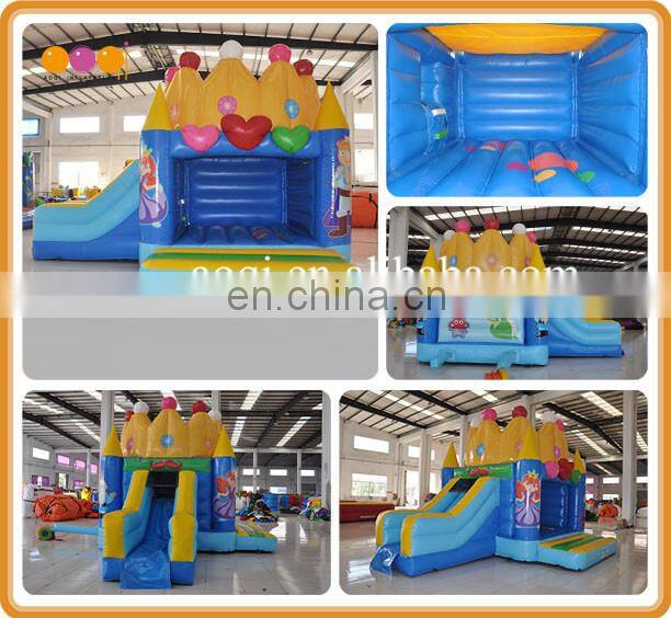 PVC Material bouncer type commercial grade kingdom combo bouncer with slide