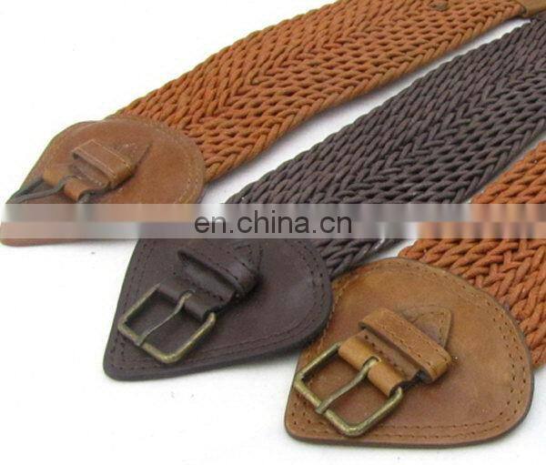 Fahion Elastic Braided Belt For Women Leather Belt Making Machine