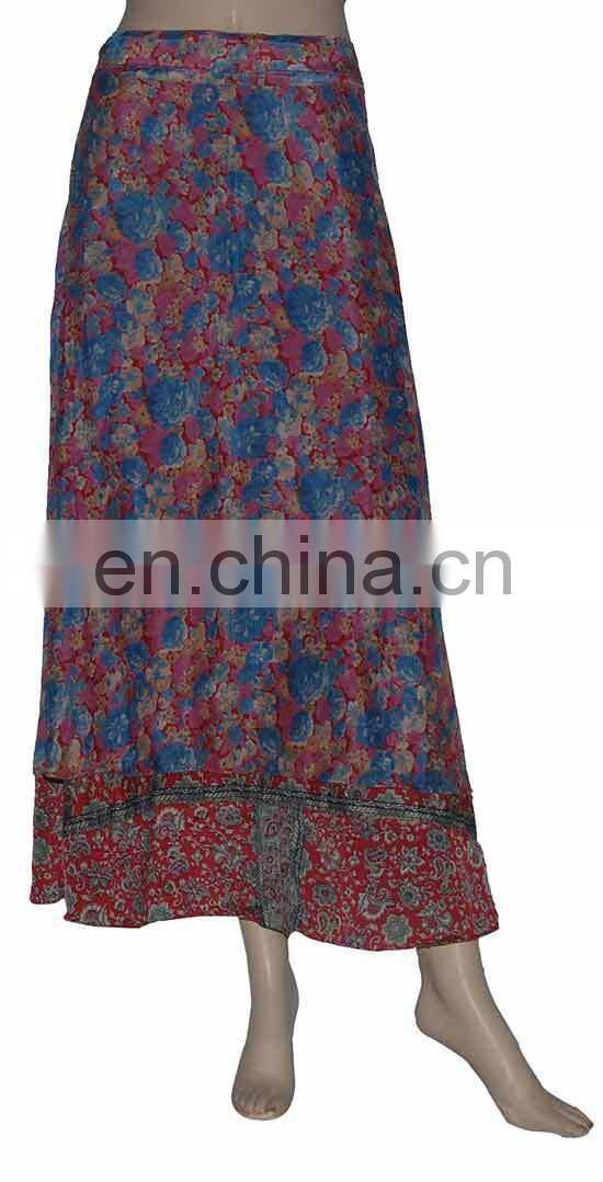 Old Silk Saree Recycled Multiwear Indian Magic Vintage Wrap Skirt