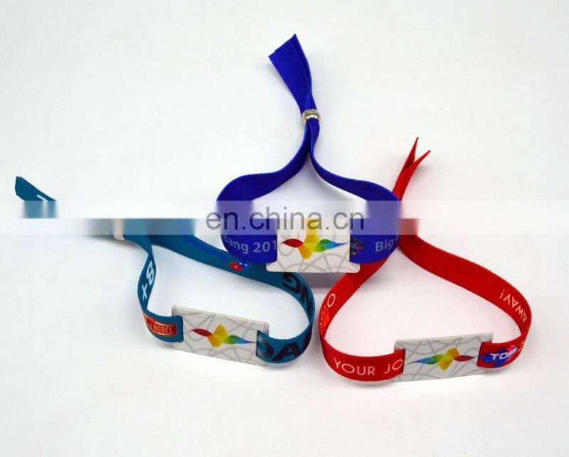 Hot sale Fabric 13.56mhz HF RFID Festival Wristbands