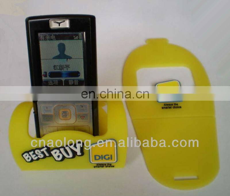 soft pvc,rubber mobile phone holder with make your custom own logo