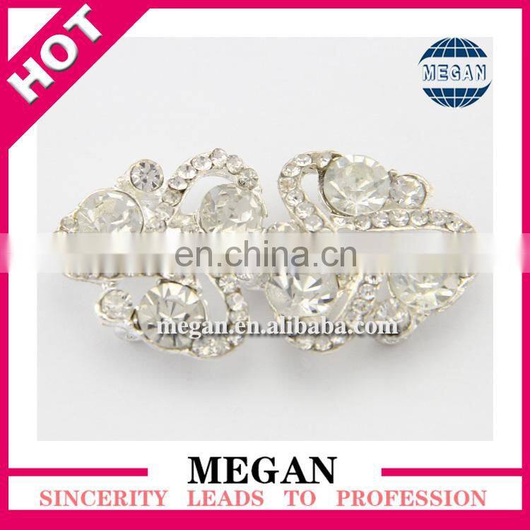 hot double heart rhinestone buckle Wedding