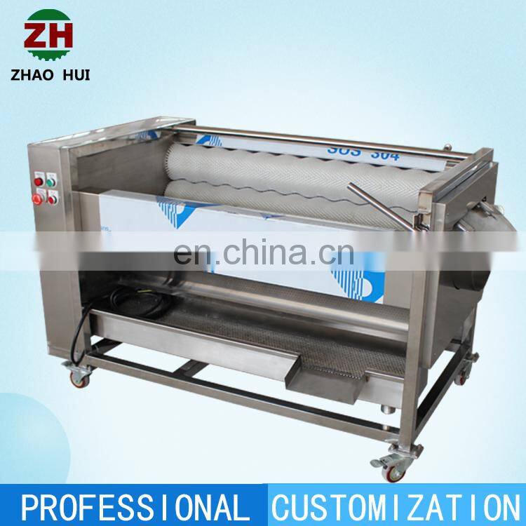 commercial potato ginger vegetable washer carrot peeling and onion washing machine