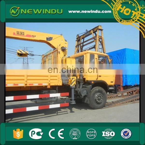 high quality SQ6.3SK3Q 6.3 ton telescopic boom truck mounted crane