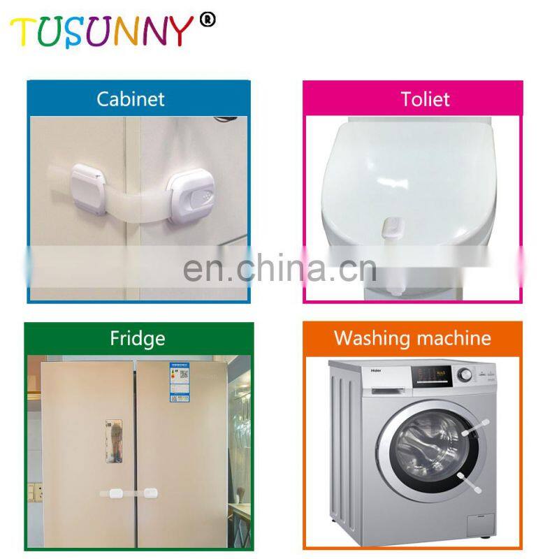 Baby Proofing Cabinet Lock with 6 Extra 3M Adhesives