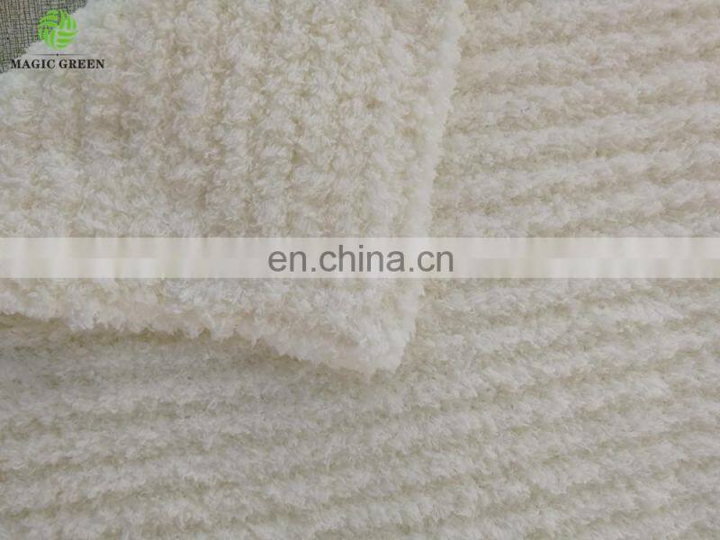 Barefoot Dreams super soft luxury best selling white color most new tech micro feather yarn knit baby adult throw blanket