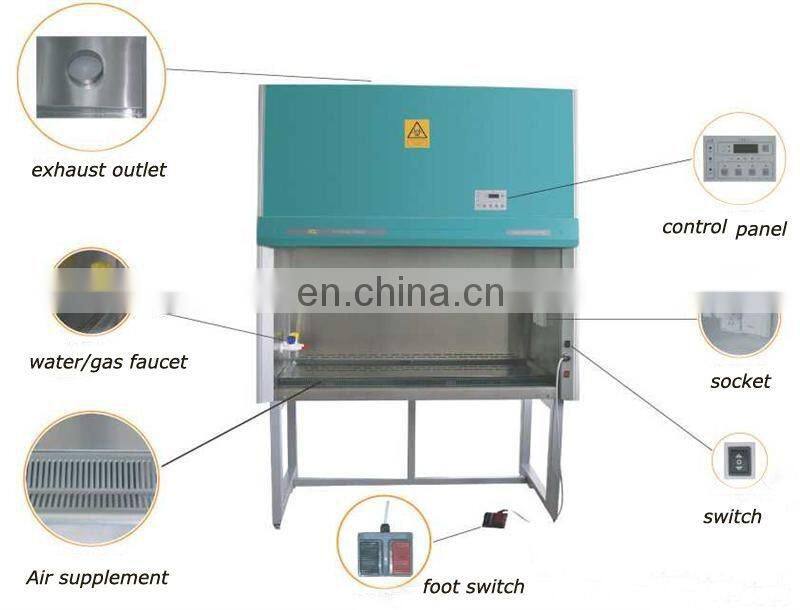 laboratory furniture vertical laminar flow hood/clean bench with uv lamp