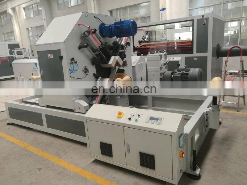 Single screw extruder PE 500mm pipe plastic machine production line with CE IS9001