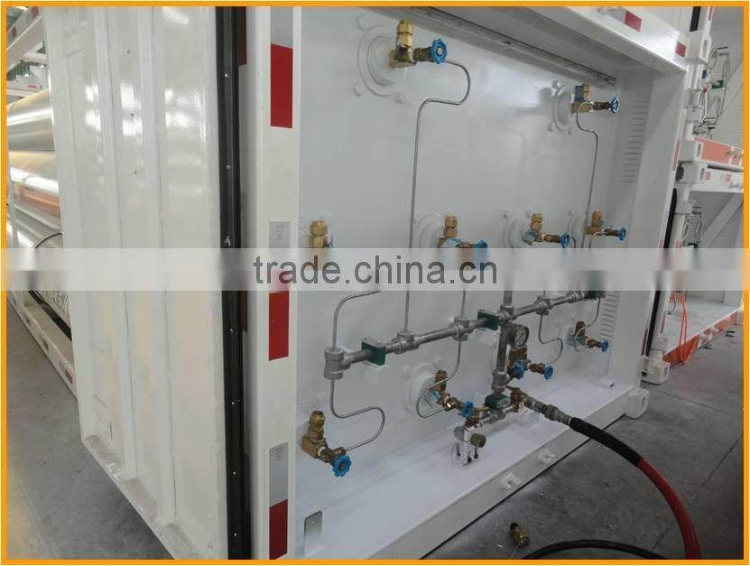 YK high safety factor CNG 8 tubes cng trailer truck