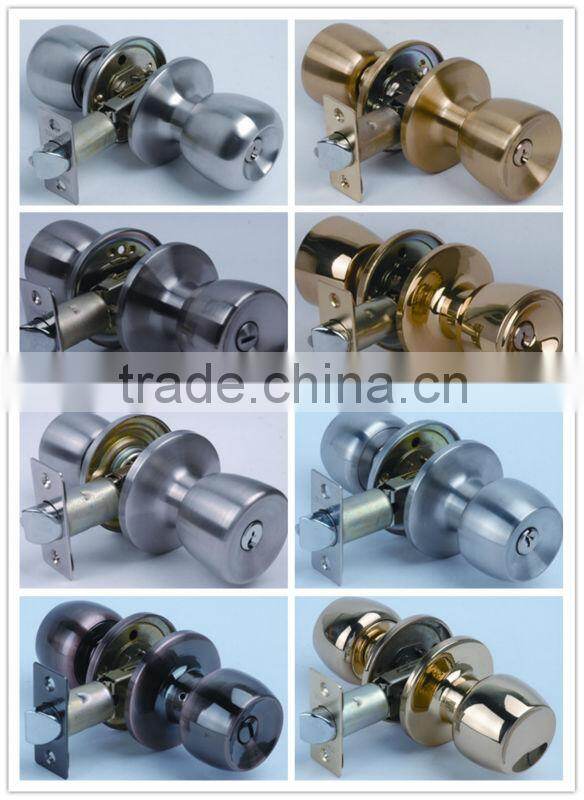 Grade 3 Tubular privacy Knob grade door lock