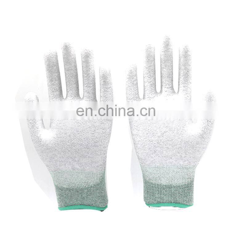 Polyurethane Glove High Visibility PU-Coated Gloves Construction Saftey Gloves