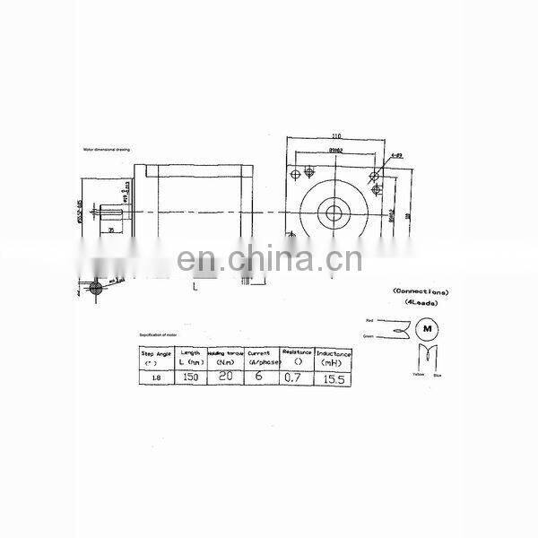 Nema 32 waterproof stepper motor and 2 phase ac servo motor speed controller