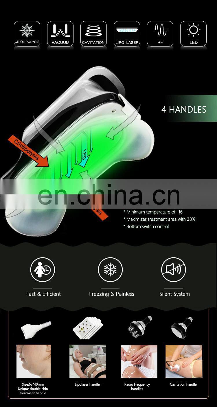 Top Saleing Product 2021 Crioliplisisculpingcryolipolysis Cryo Fat Freeze Vacuum Cavitation System Equipo Criolipolisis