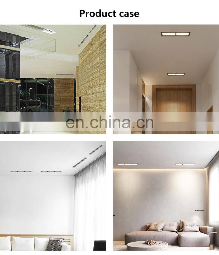 Long Lifespan Surface Embedded Rectangle SMD Office 10W 20W 30W Led Linear Light Downlight