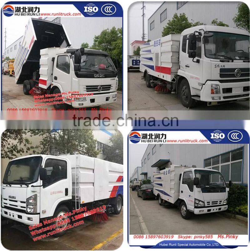 New Cheaper Price 7000Liters Street Cleaning Trucks Machine 7cbm Road Sweeper Trucks Hot Sales