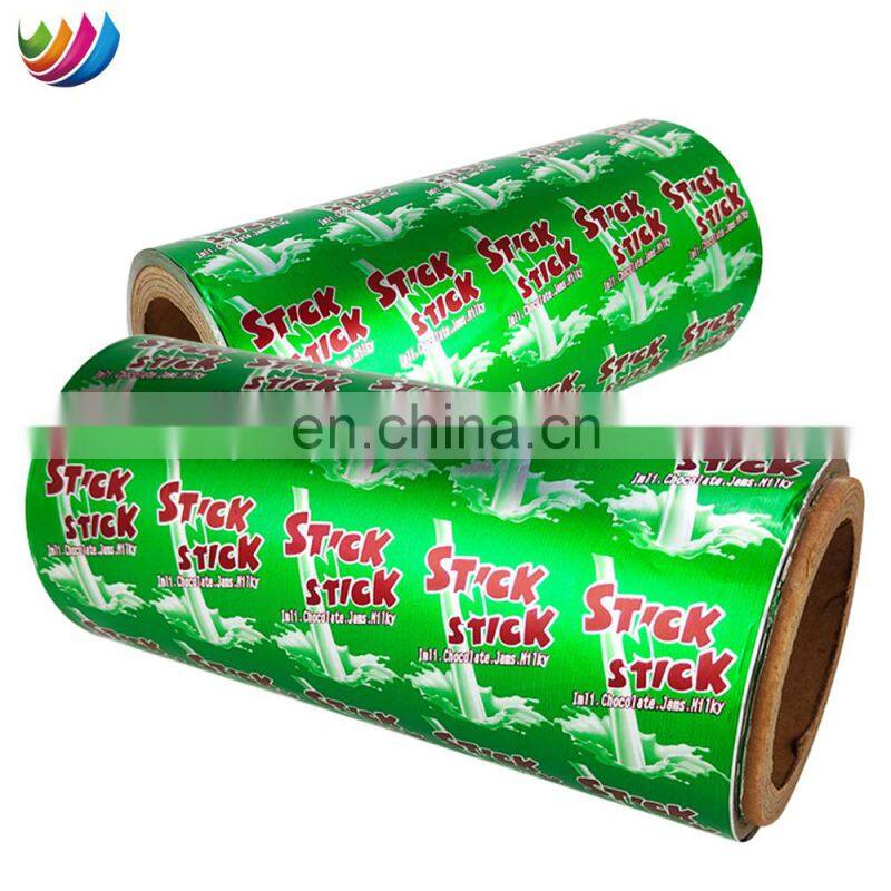 Customized Colored luxury Coffee Candy Packing aluminum seal foil chocolate wrapping paper for food packaging