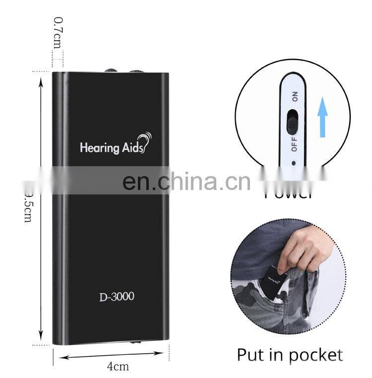 Rechargeable rohs ear sound amplifier for the elderly cassette hearing aids