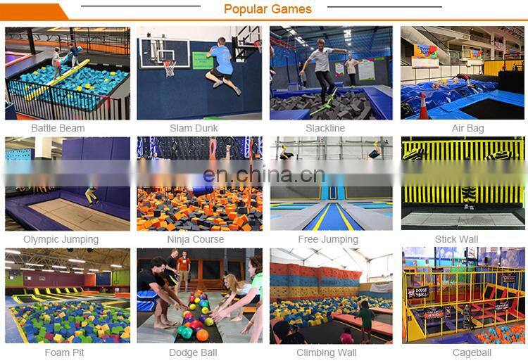 China Trampoline Park Manufacturer Popular Large Trampoline Park Equipment for Sale