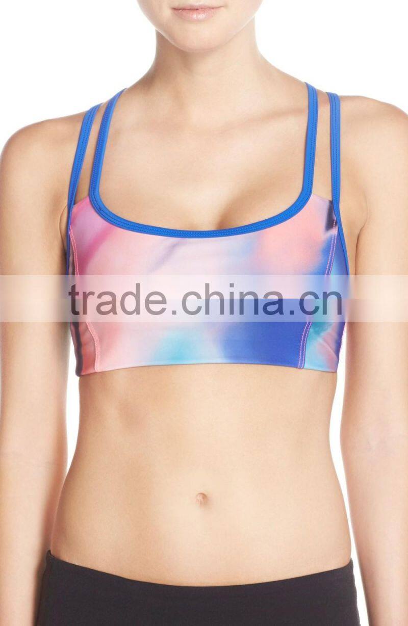 Newest high quality women sexy sports bra fitness yoga bra