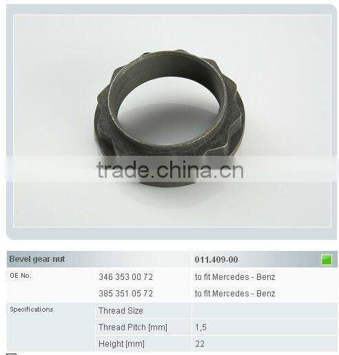 auto parts nut 3463530072 for benz truck