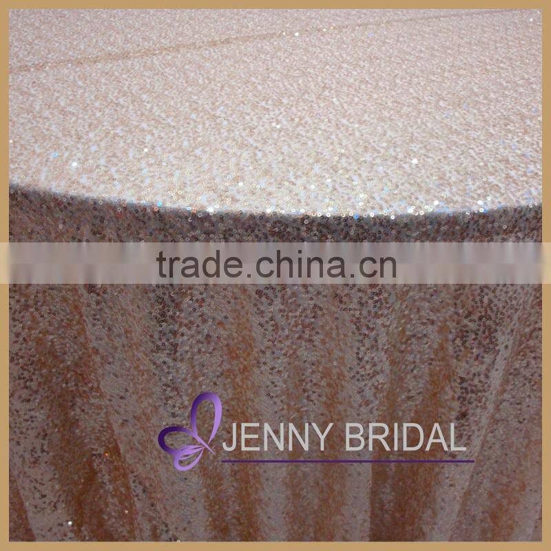 SQN64B1 rose gold sequin tablecloth,table decorations for wedding gold