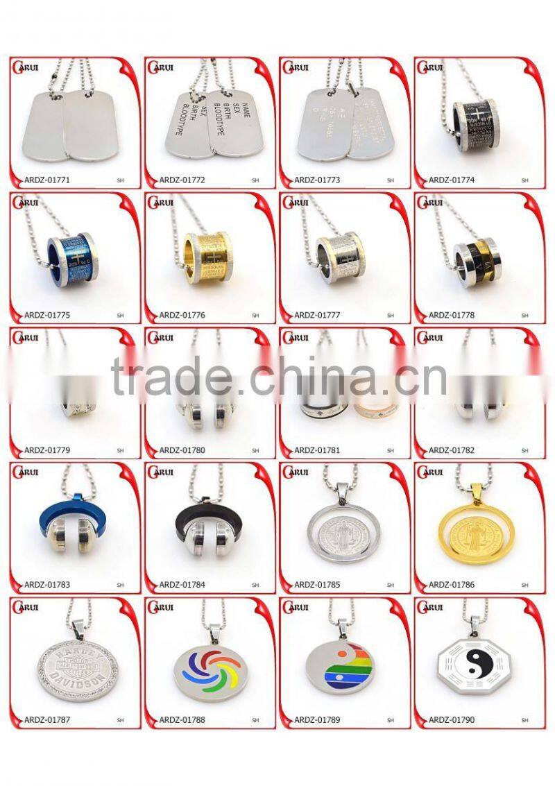 2016 June New style pendants charms steel jewelry blue men pendant