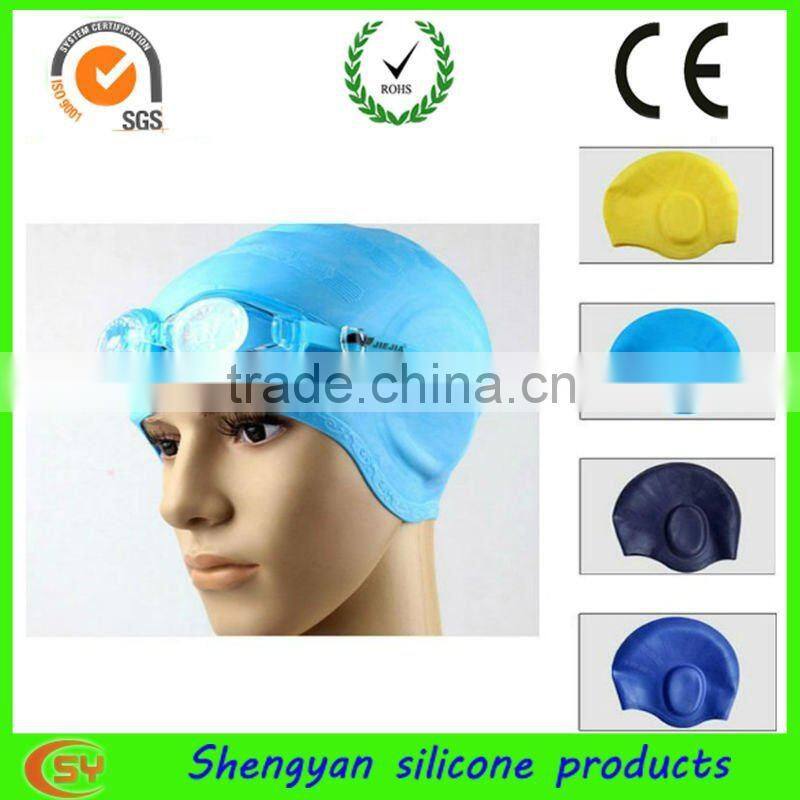 Fashion hot swimming caps and glasses