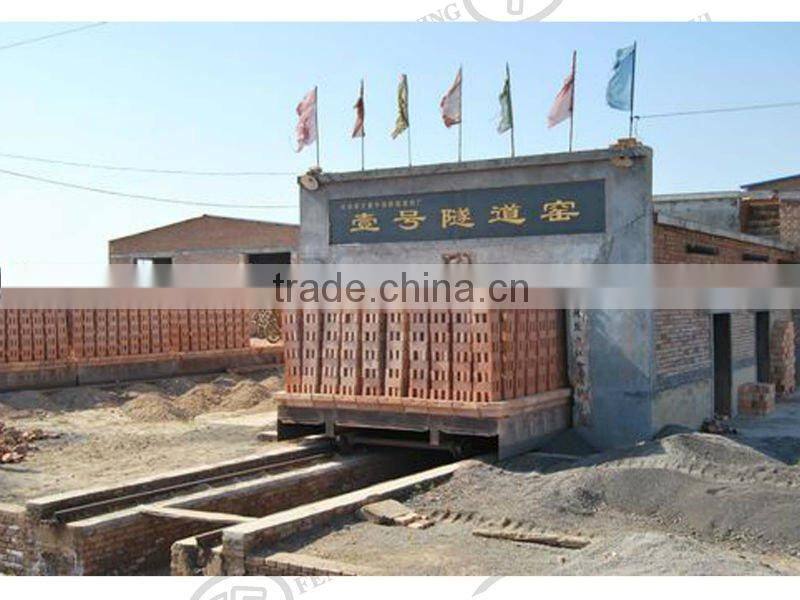 Tunnel kiln for burning bricks(Clay brick making production line)!!!