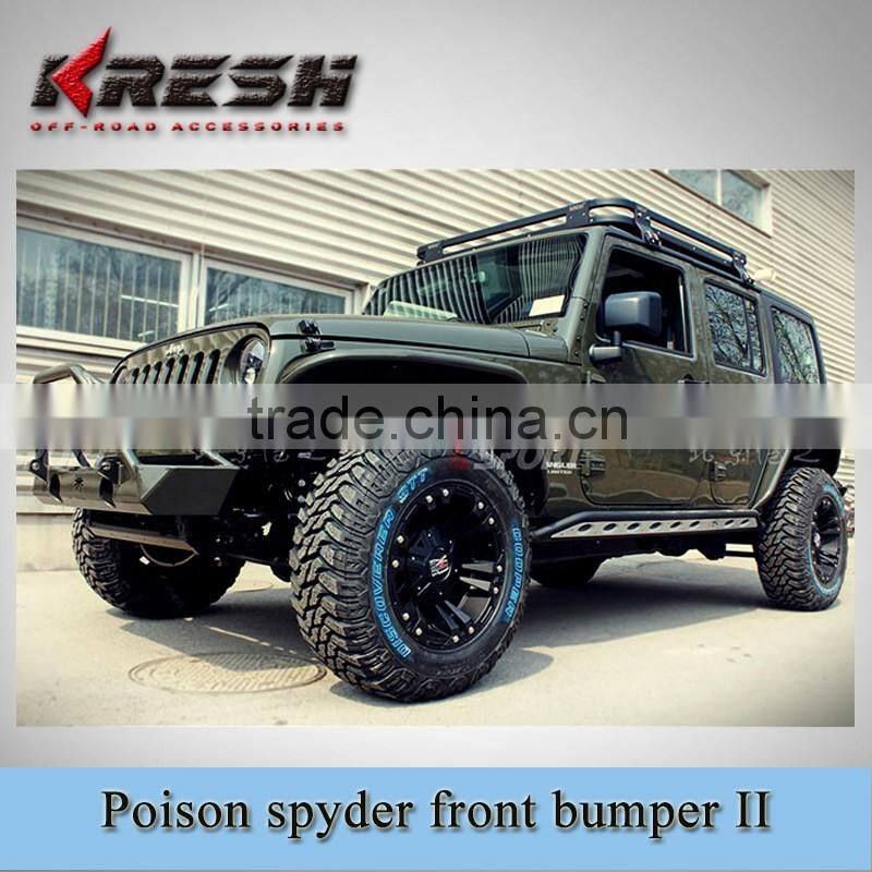 High quality 4x4 SUV aluminum jeep poison spyder wrangler aluminum alloy fender flares with different colors