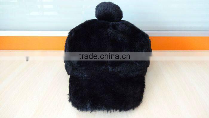 black fashion ladies winter hat