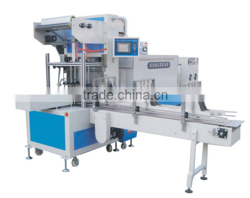 Automatic sealing and shrinking packge machine