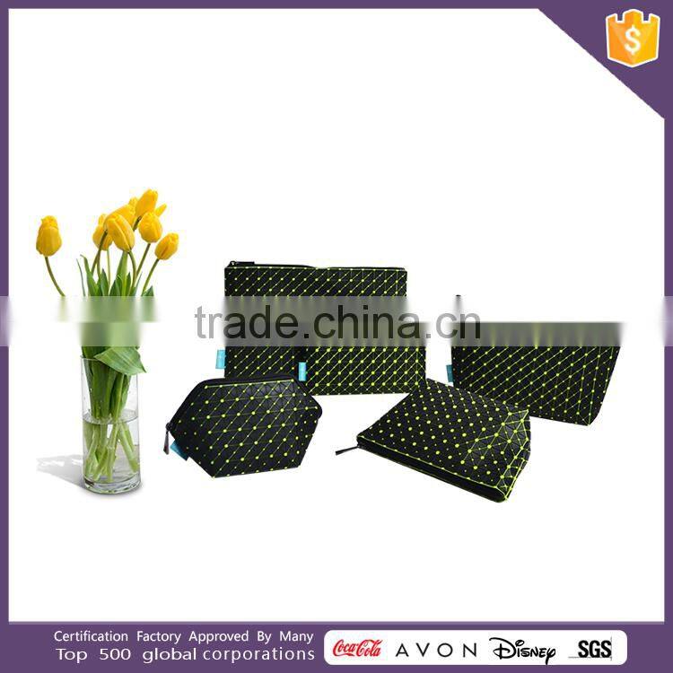 The Best Design fashion beautiful wholesale canvas cosmetic bag/makeup bag