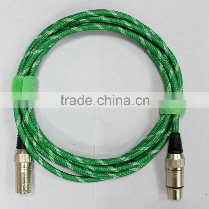 Nylon braided microphone cable (XLR Microphone Cable)
