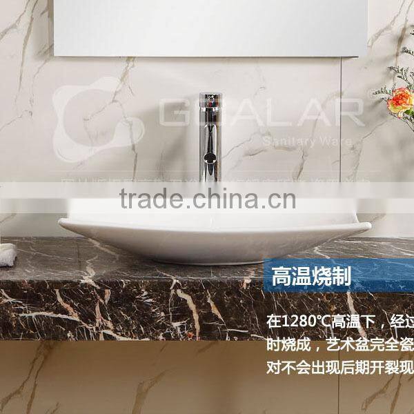 GA-3009 Bathroom design rectangular handmade ceramic sink
