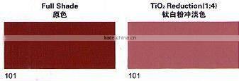 Inorganic pigment iron oxide red 101 for coating and paint